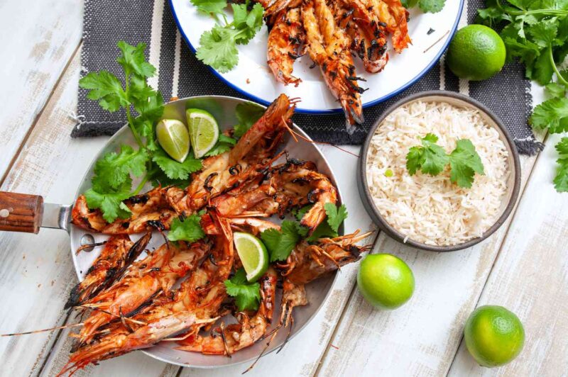 Royal spice lounge GRILLED TIGER PRAWNS
